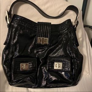 Kooba black patent tote